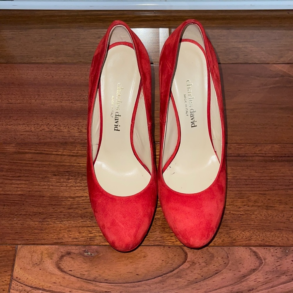 Charles David Red classic heels